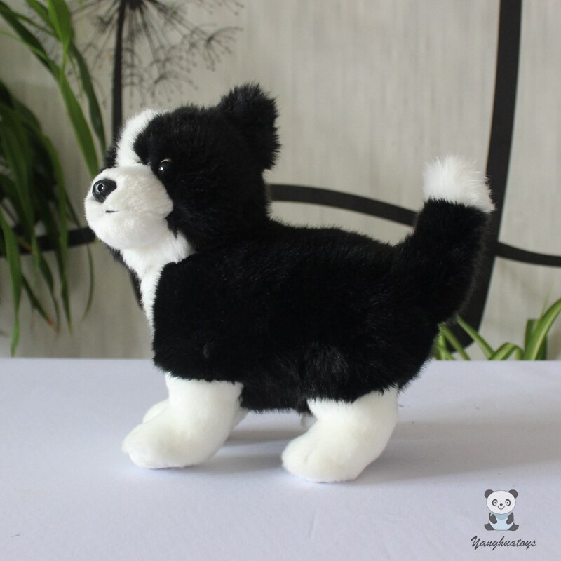 Nice stuffed toys real life Border collie dolls soft plush animals dogs doll children toy present store