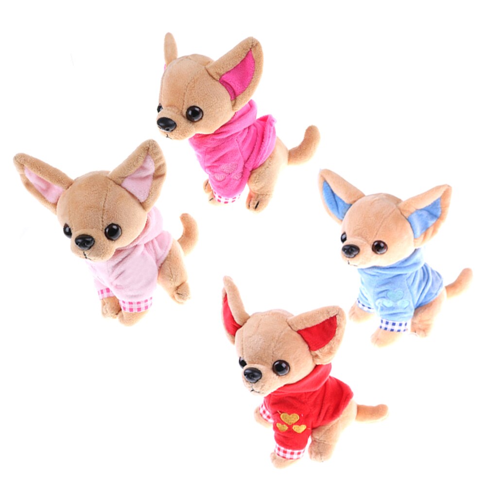 17cm Cute Chihuahua Cat Plush Toys Cute Plush Filled Soft Children's Birthday Gifts Toys 4 Colors Christmas Gifts Crib Pendant