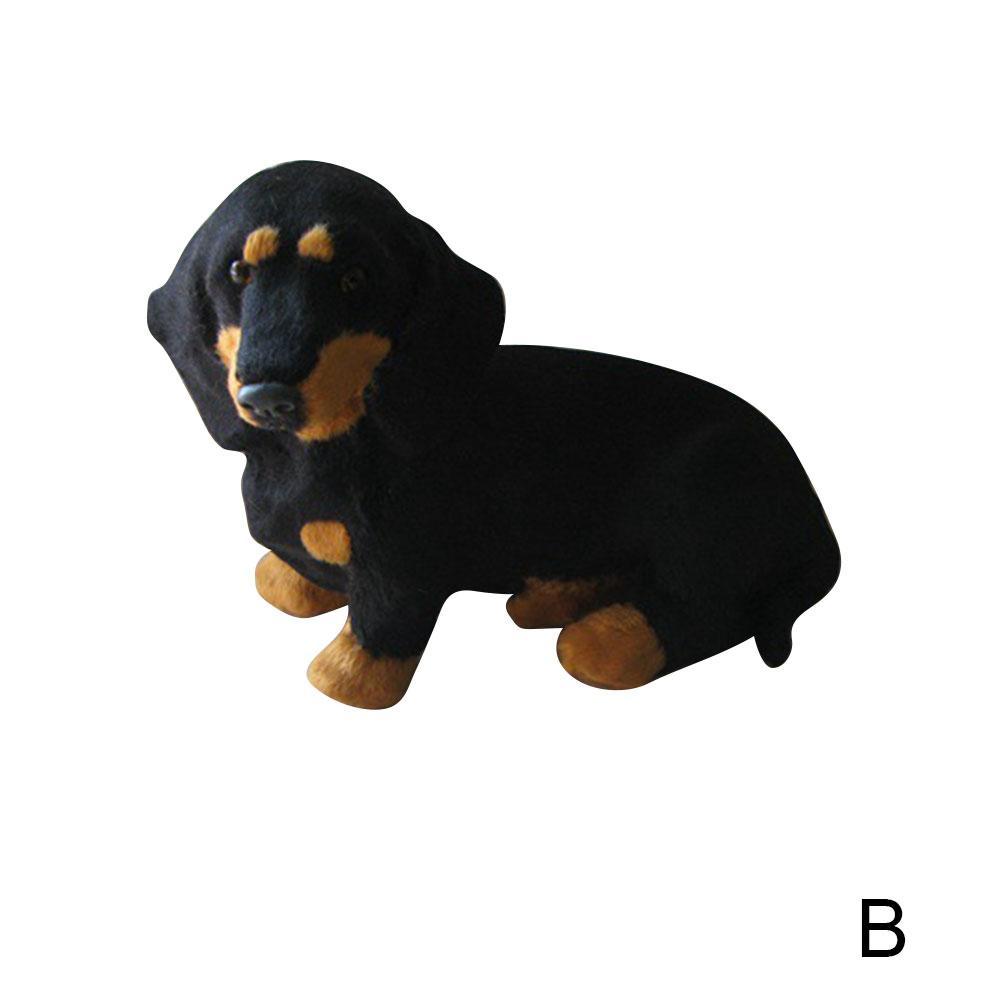 Dachshund Dog Pet Learning Resources Miniature Plush Stuffed Animal Car Ornament 