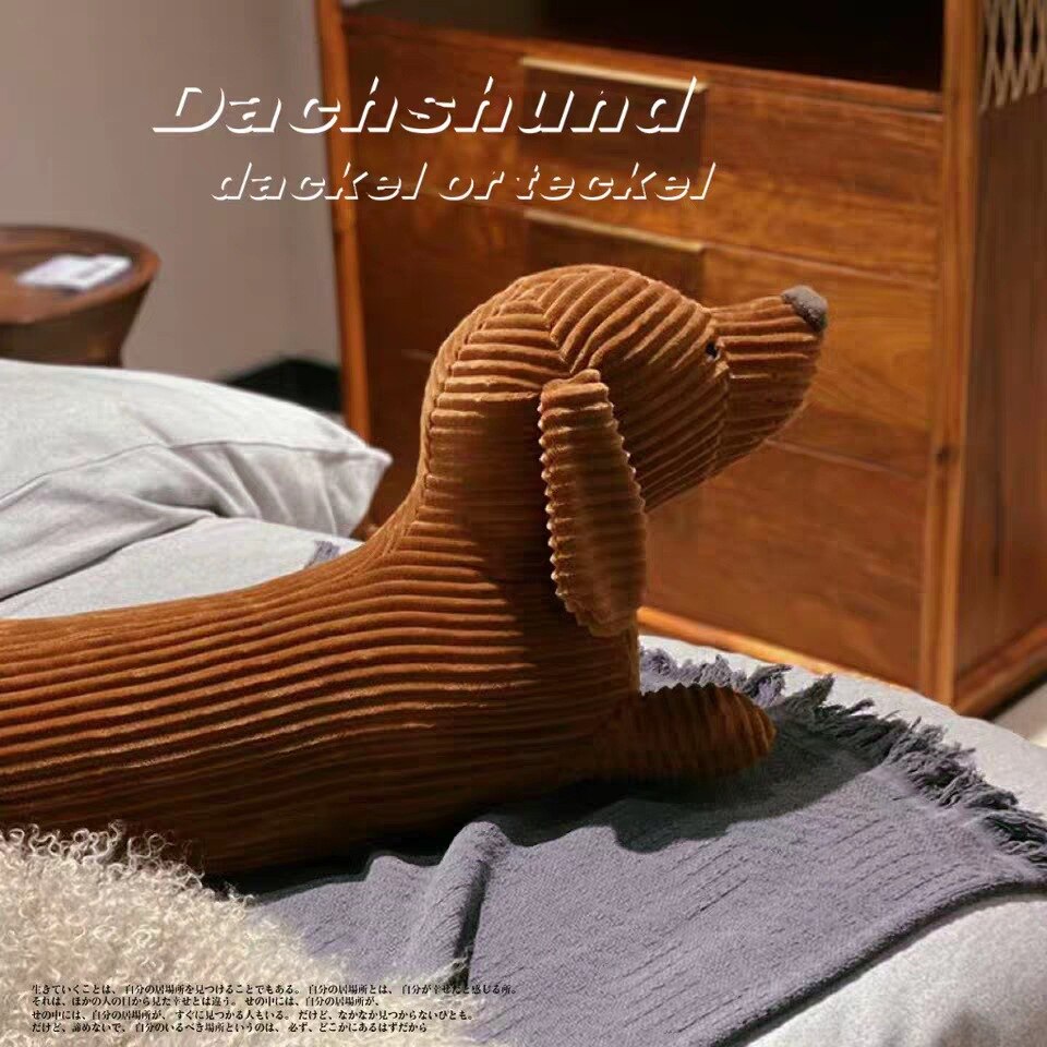 Dachshund Bar Dog Kawaii Pillows for Boyfriend Sleeping Lovely Cushion Nap Neck Waist Pillow Stuffed Anime Doll