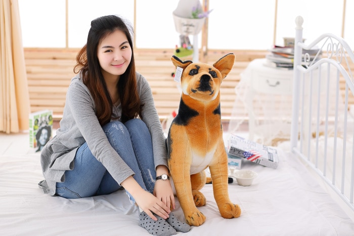 Giant Plush Dog Toy Realistic Stuffed Animals German Dog Shepherd Dog Plush Toys Gift For Children