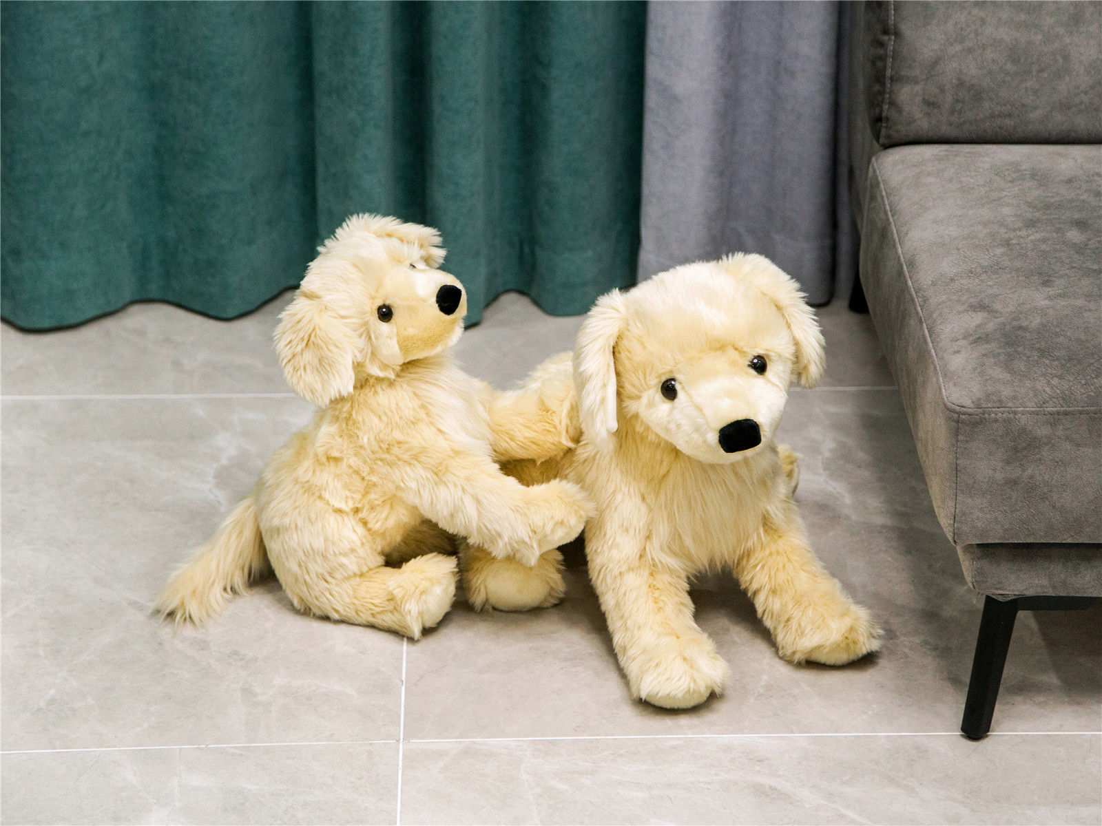 30-50CMSimulation Golden Retriever Labrado Dog Long-haired Dog Plush Toy Stuffed Animals Home Decoration Birthday Christmas Gift