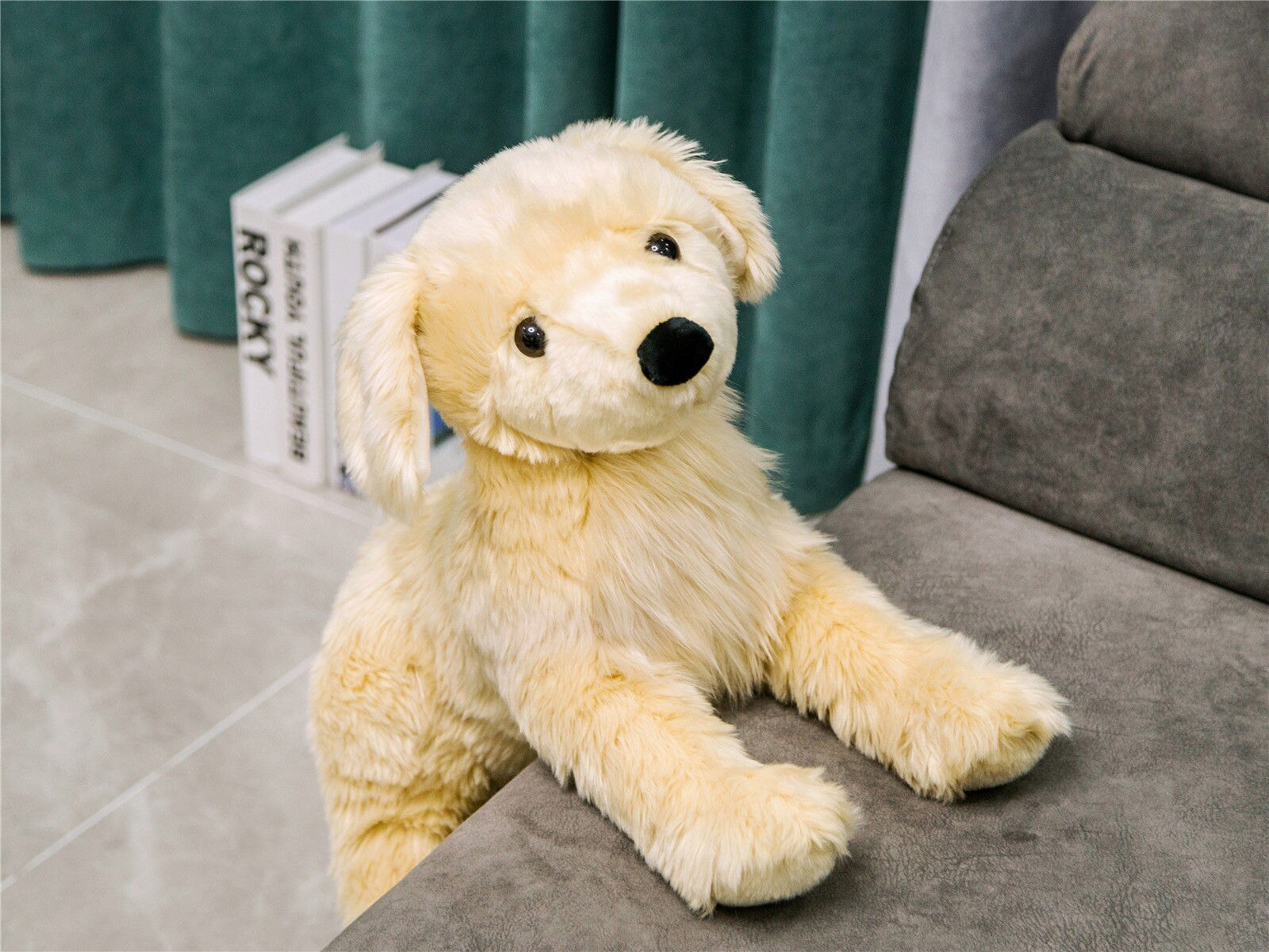 30-50CMSimulation Golden Retriever Labrado Dog Long-haired Dog Plush Toy Stuffed Animals Home Decoration Birthday Christmas Gift