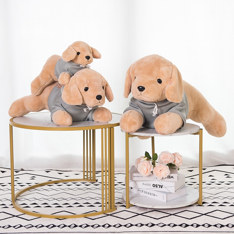 Simulation Golden Retriever Dog Stuffed Toy High Quality Lifelike Labrador Dog plush Toy Hug Cartoon animal pIllow Gift for Boy