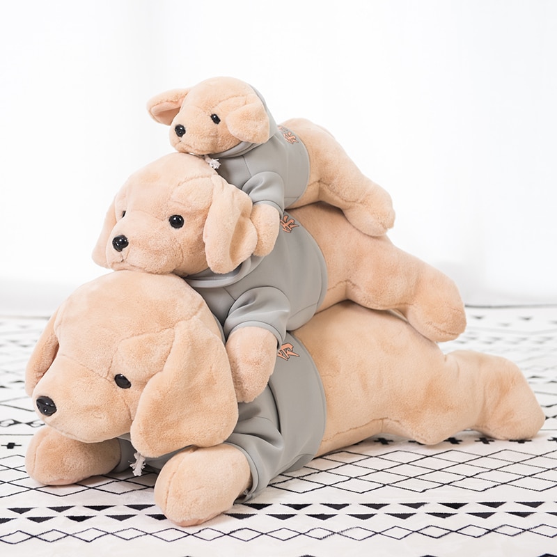 Super Soft Lifelike Golden retriever Dog Plush Toy Real Dog Touch Feeling Simulation Beagles Hug Sleeping Pillow For Boyfriend