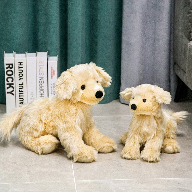 30/40/50cm Simulation Golden Retriever Doll Plush Toys Cute Puppy Dog Stuffed Animal Dolls Children Women Birthday Gift LoyalDog