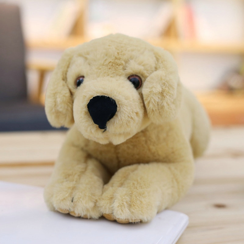 40cm 80cm Simulation Labrador Plush toy Stuffed Lifelike Dog Animals Toy Soft Dog Pillow Hug Message Pillow Office Gift for Her
