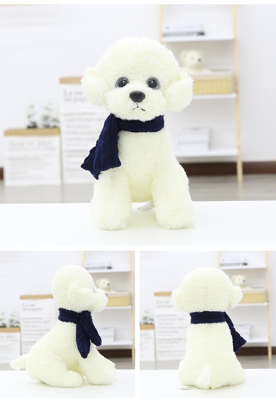 Little Poodle Dog Plush Toy Girl Birthday Present Doesn't Shed Hair New 25cm Kawaii Simulation Cute Christmas Gift for Kids