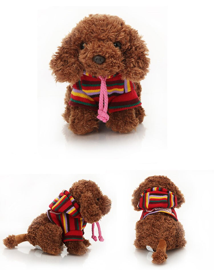 Aurora Doll Toys Long Plush Poodle Teddy Dog Stuffed PP Cotton Comfortable and Soft Lovely Cute Doll Toys for Kid Birthday Gifts