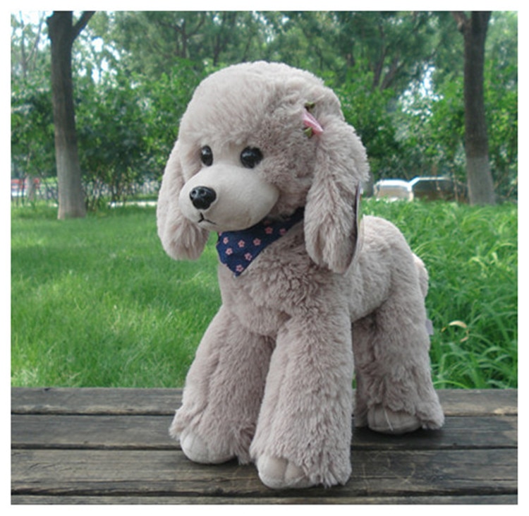 new high quality Poodle Puppy Dog Plush Toy Cute Simulation Bichon Teddy dog soothing doll soft Pillow birthday christmase gift