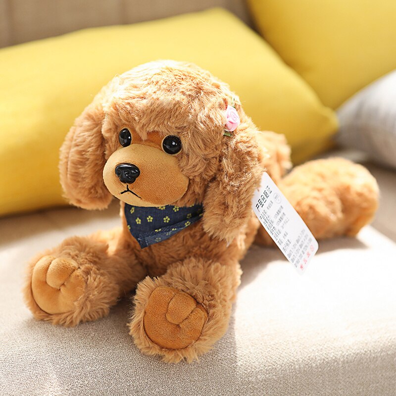 1pc 32/38cm Kawaii Simulation Plush Teddy Dog Dolls Stuffed Soft Puppy Toys Lovely Poodle Pillow for Girls Baby Present
