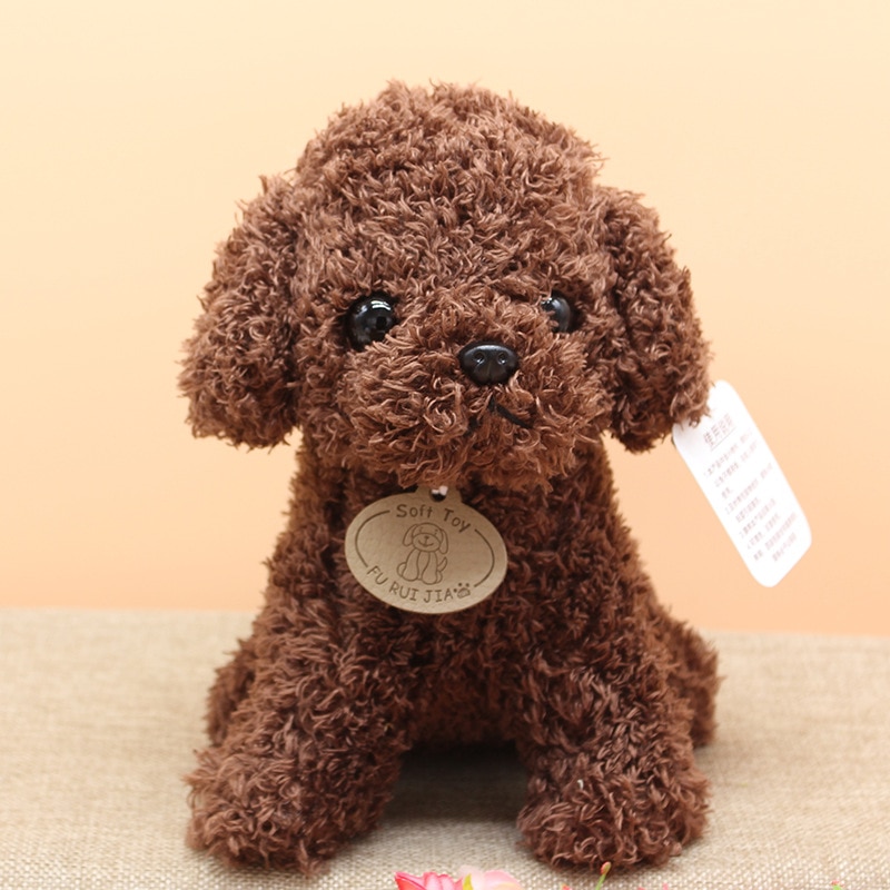 Real Life Teddy Dog Poodle Plush Toys Suffed Animal Doll For Christmas Birthday Gift Free Shipping