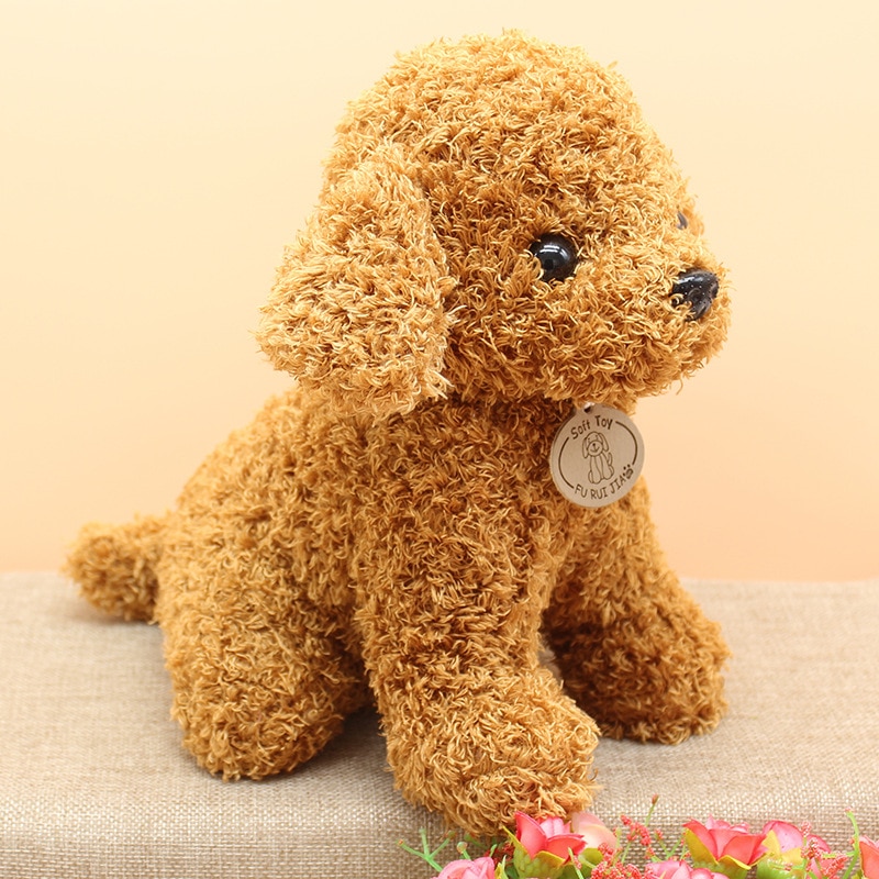 Real Life Teddy Dog Poodle Plush Toys Suffed Animal Doll For Christmas Birthday Gift Free Shipping