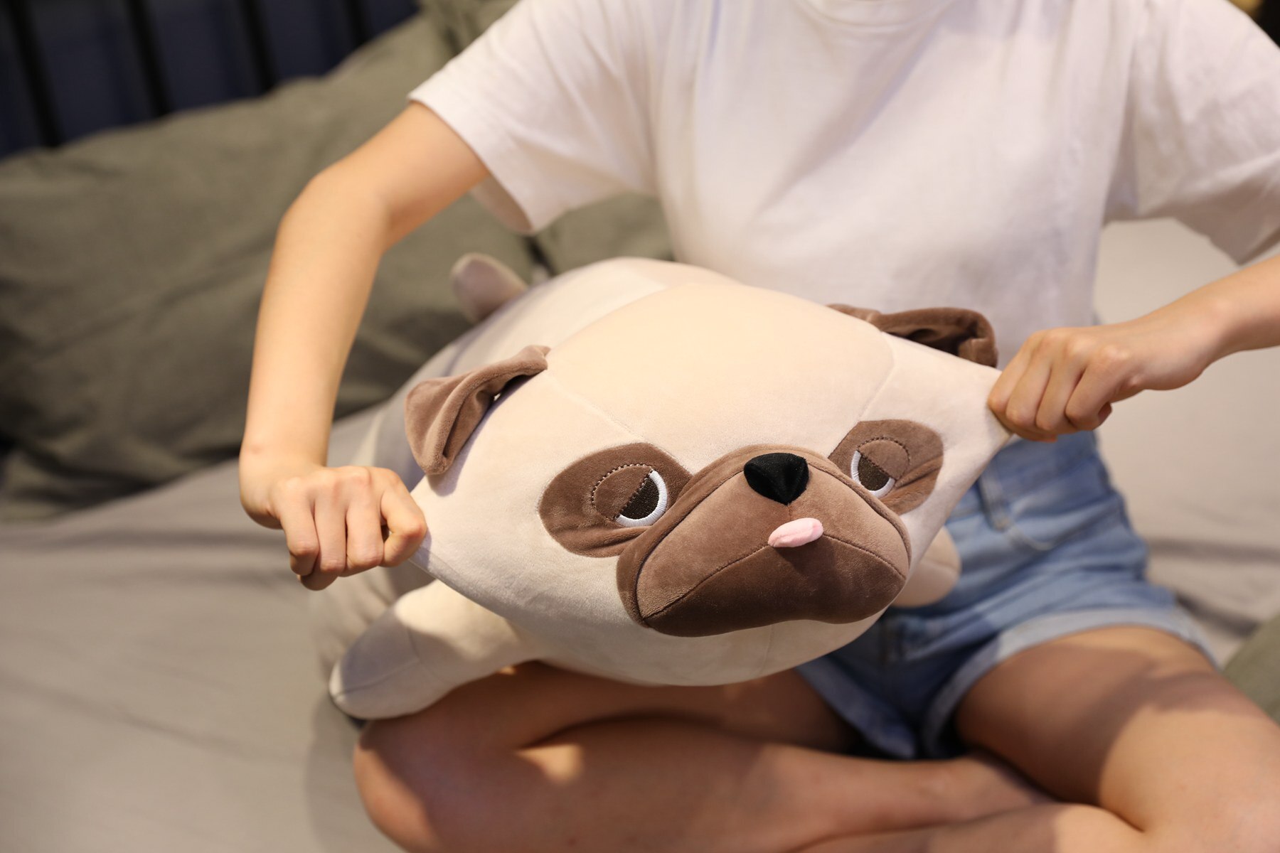 plush Pug toy stuffed plush animal Shar Pei soft doll dog plush toy pillow kids toys birthday gift for girlfriend