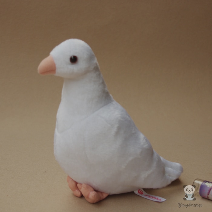 Kids Toys Birthday Gifts Cute Birds WHite Pigeons Dolls Kawaii Plush Animals Toy Shops