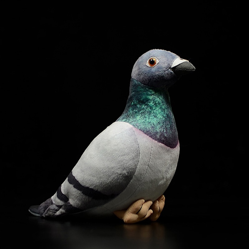 Simulation Cute Grey Pigeons Plush Toy White Rock Pigeon Dolls Peace Doves Small Letter Carrier Pigeons Bird Model Kids Gift