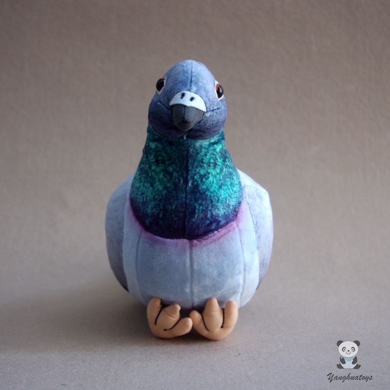 Soft Gray Pigeon Stuffed Plush Dolls Toys For Children Birthday Gifts Lovely Animals Model Girlfriend Present High Quality