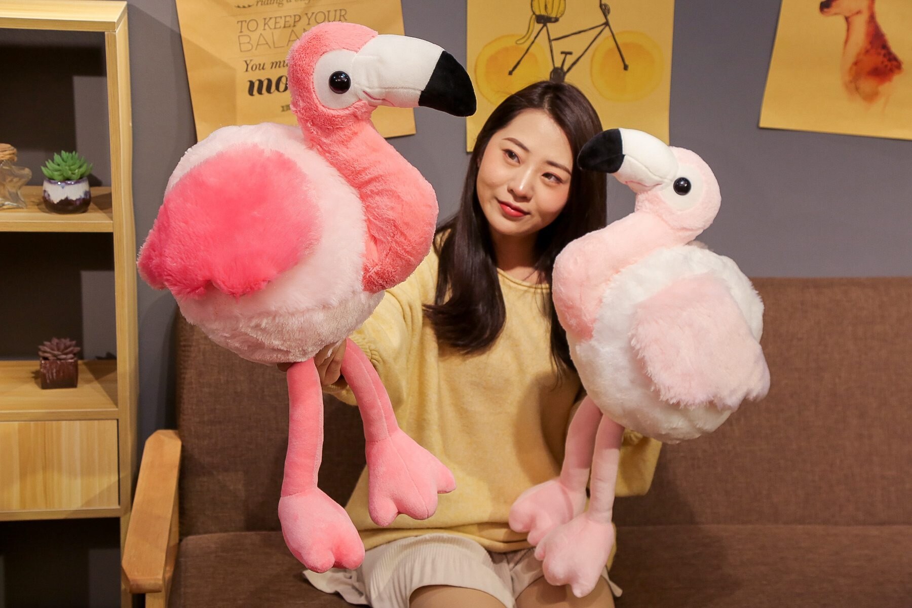 1pc 48CM Cute Plush Dream Flamingo Toys Lovely Flamingo Dolls Stuffed Pillow for Children Girls Home Decor Christmas Gifts