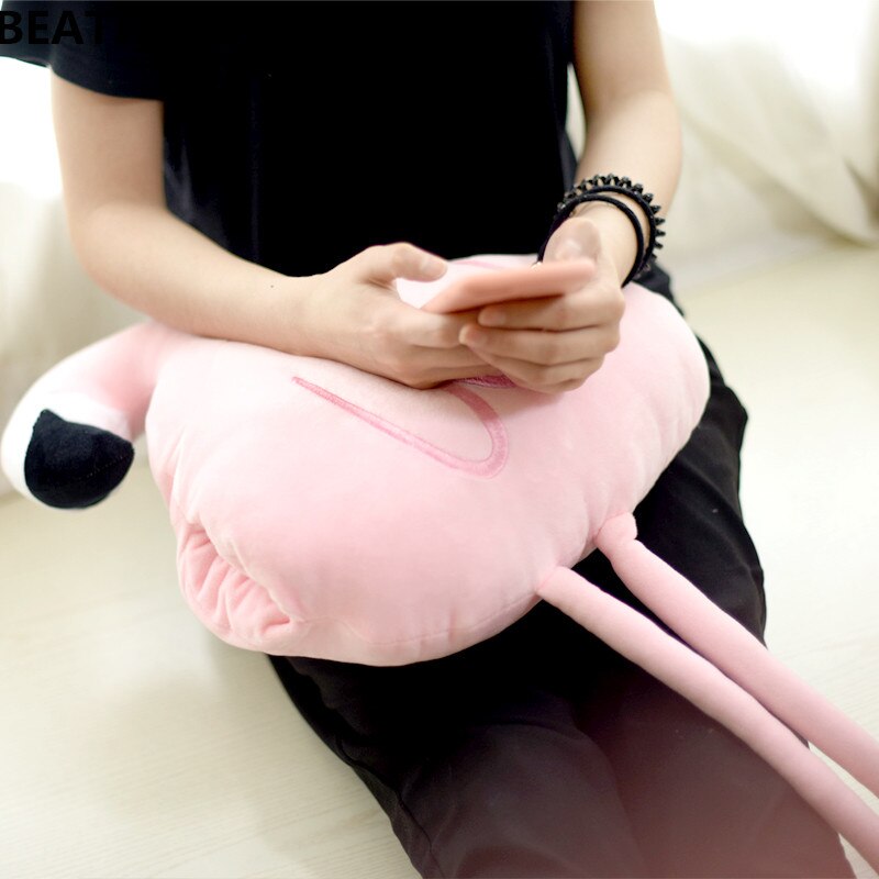 40cm Cute Flamingo Plush Toys Warm Hand Insertion Pillow Sofa Cushion Car Cushion Bay Window Decoration Photo prop Gift