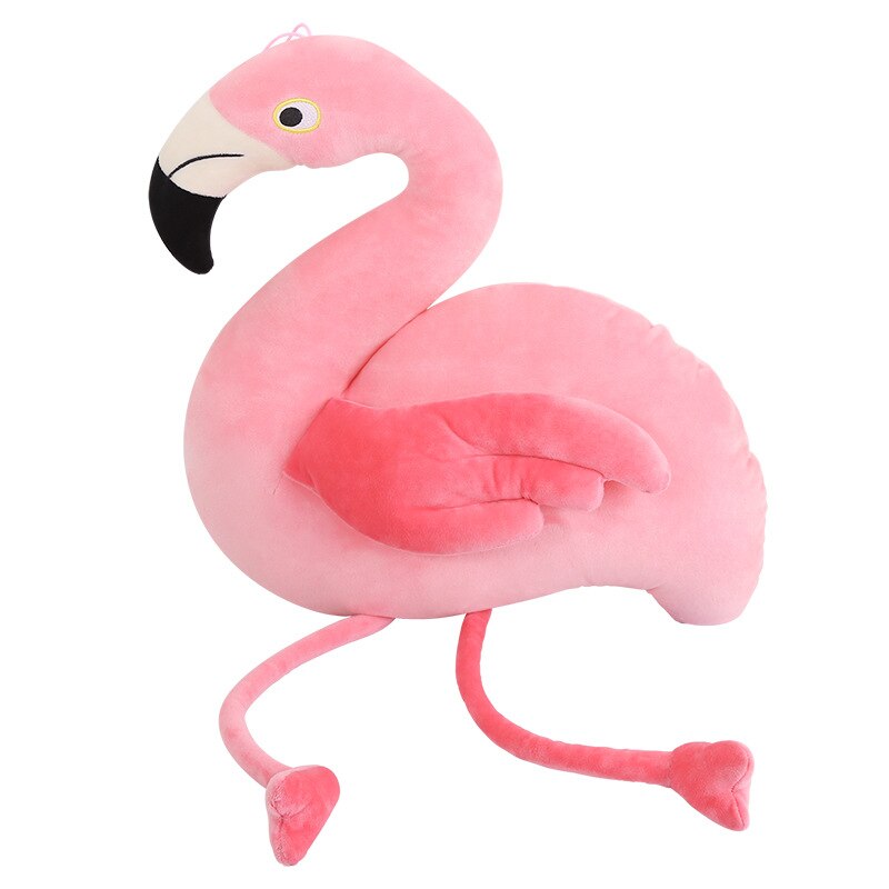 [Funny] Very Cute Soft 110cm Flamingo Plush Toy Simulation pink Bird animal Hold pillow Home Decoration Girl Birthday Gift