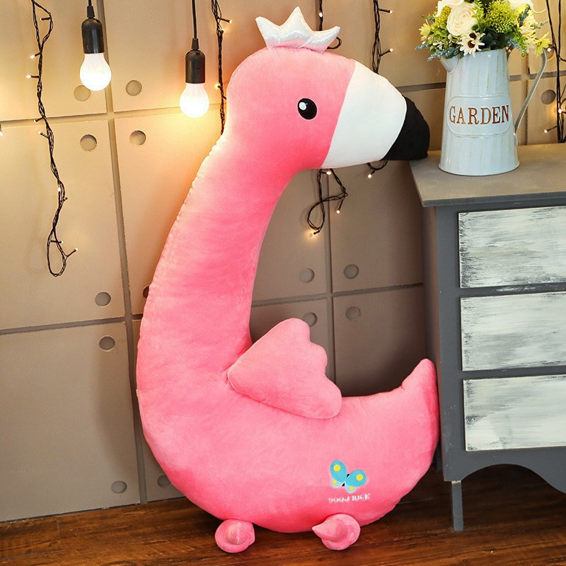 80~120cm Giant Unicorn Toy Stuffed Animal Boyfriend Pillow Gift for Lovers Birthday Dinosaur Flamingo Message Pillow Bed Cushion