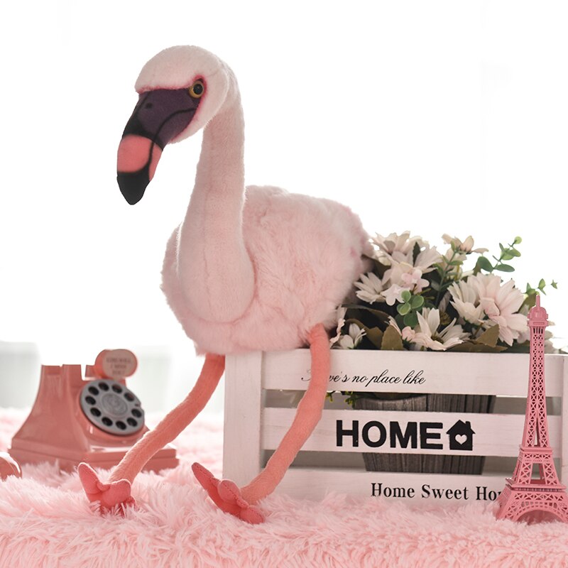 1 pc 37cm Plush Flamingo Toys Stuffed Bird Soft Doll Pink Flamingo Kids Toys Wedding Gift for Children High Quality Dropshipping