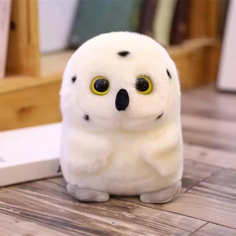 Like Real Flying Animals Bird Plush Toys Round Cute Lifelike Owl Stuffed Dolls Gifts For Kids Boy Girls