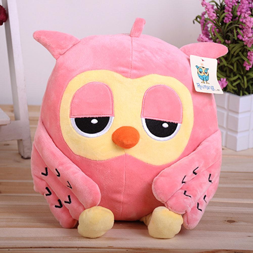 18CM Lovely Night Owl Plush Toy Baby Toys Stuffed Animal Doll 2 Colors Soft Dolls Owl Plush Toy DZropshipping