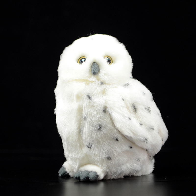 Snowy Owl Simulation Dolls White Bubo Scandiaca Bird Animals Soft Stuffed Plush Toy Cute Children Kids Gift Home Decorations