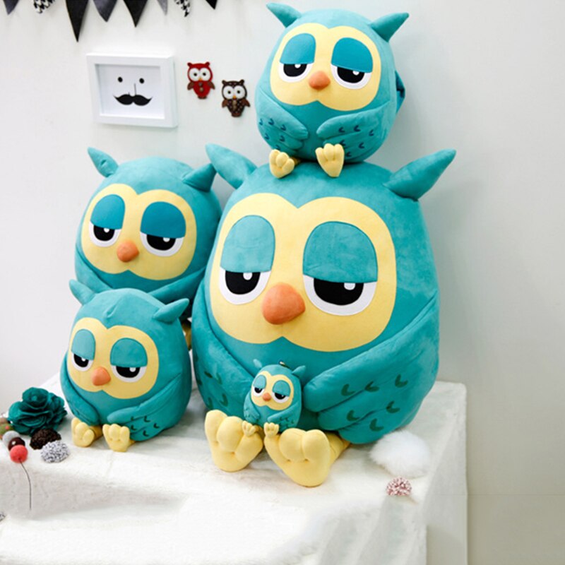 20CM Lovely Night Owl Plush Baby Toys Soft Stuffed Cute Animal 2 Colors Dolls Gift For Kids 50CM Owl Doll Room Decoration Toys