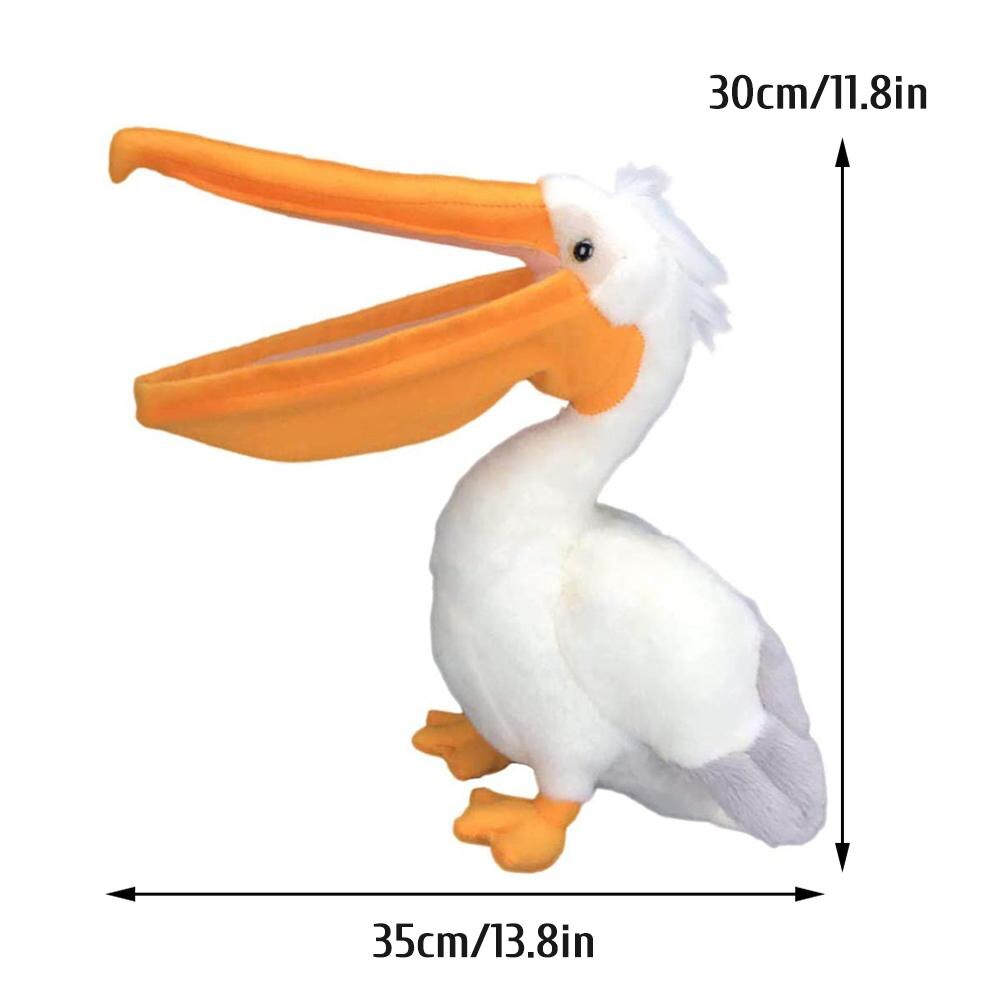 13.8 IN Stuffed Animal Pelican Plush Toy Cartoon Plush Doll Bedroom Decorations Gift For Kids Beautiful And Fashionable Durable