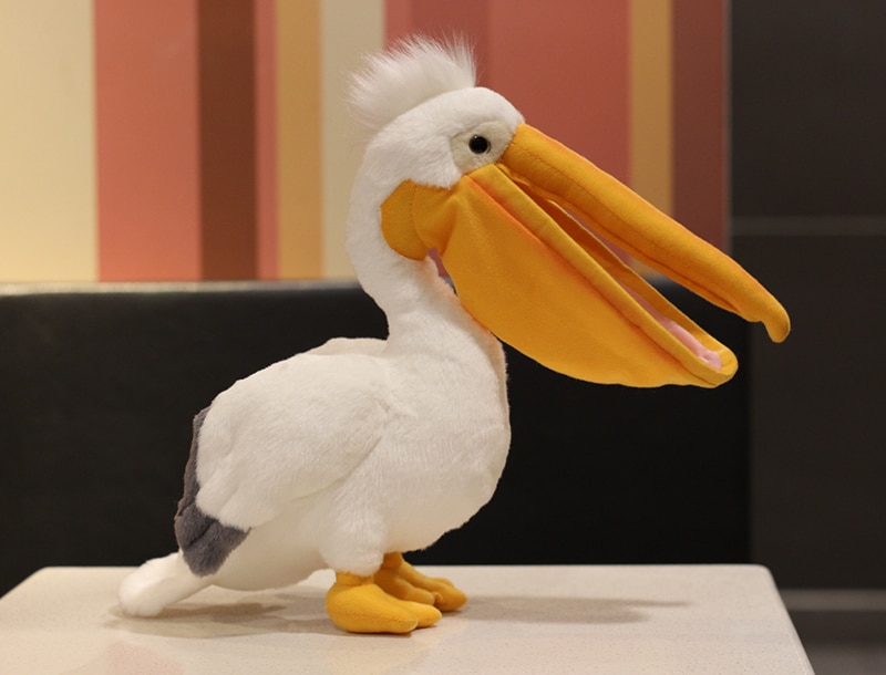 30cm Lifelike Pelican Stuffed Toys Big Mouth Pelican Plush Toys Simulation Bird Plush Animals Toy Gifts For Kids