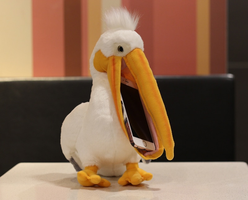 30cm Lifelike Pelican Stuffed Toys Big Mouth Pelican Plush Toys Simulation Bird Plush Animals Toy Gifts For Kids