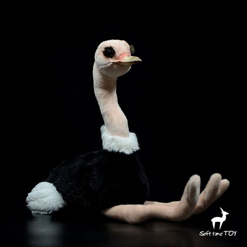 Soft Simulation Large Birds Doll Plush Toy Children'S Birthday Gifts Lovelys Common Ostrich Model Present