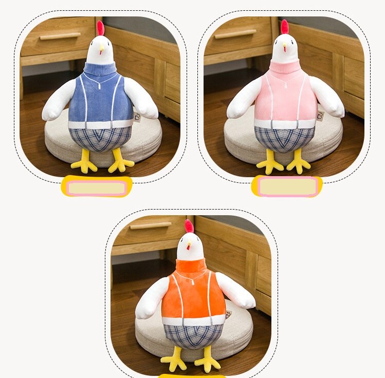 creative cute hot new 25/35cm plush Cartoon simulation rooster plush toy soft hen Soothing doll Pillow christmas gift
