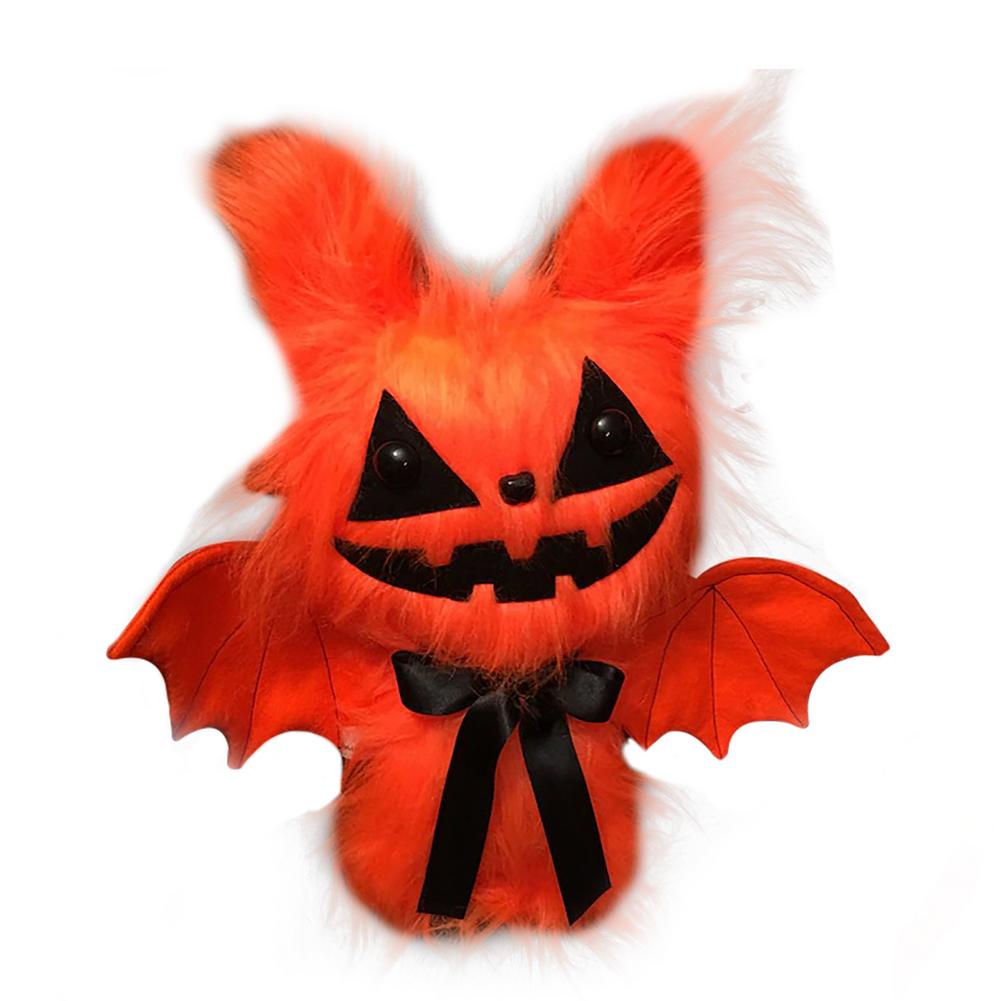 Halloween Pumpkin Bat Plush Toy Soft Cute Bat Animal Soft Stuffed Doll Halloween Birthday Gift Children'S Toy Home Decoration