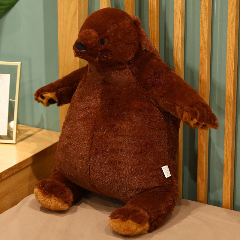 1M Big Simulation Brown Bear Plush Toy Stuffed Animal Giant Mr.Boss Teddy Bear Plush Doll Pillow Soft Cushion Kids Birthday Gift