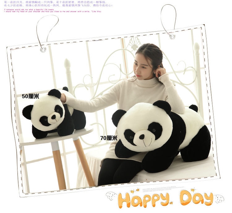 Cute Baby Big Giant Panda Bear Plush Stuffed Animal Doll Animals Toy Pillow Cartoon Kawaii Dolls Girls Lover Gifts WJ151
