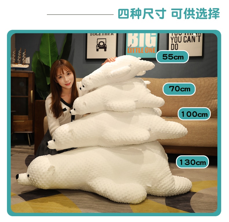 Huge Size Teddy Bear Plush Toy Soft Stuffed Animal Polar Bear Sleep Pillow Kawaii Peluche Room Decora Christmas Gift for Kids