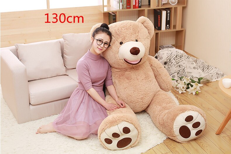 [Funny] 130cm America bear Stuffed animal teddy bear cover plush soft toy doll pillow cover(without stuff) kids baby adult gift