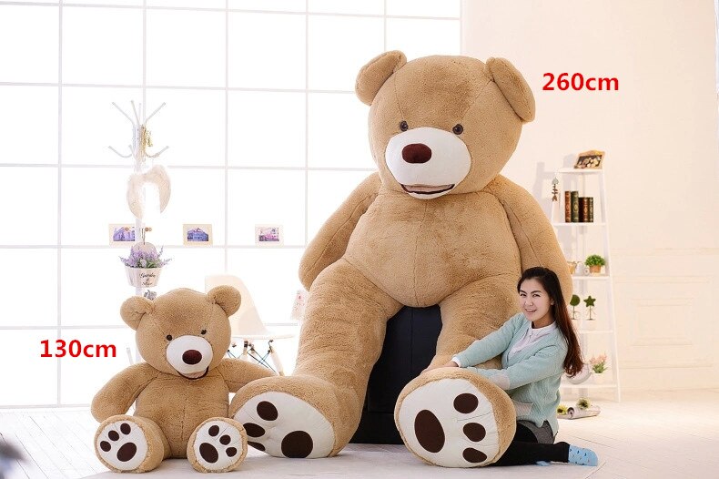 [Funny] 130cm America bear Stuffed animal teddy bear cover plush soft toy doll pillow cover(without stuff) kids baby adult gift