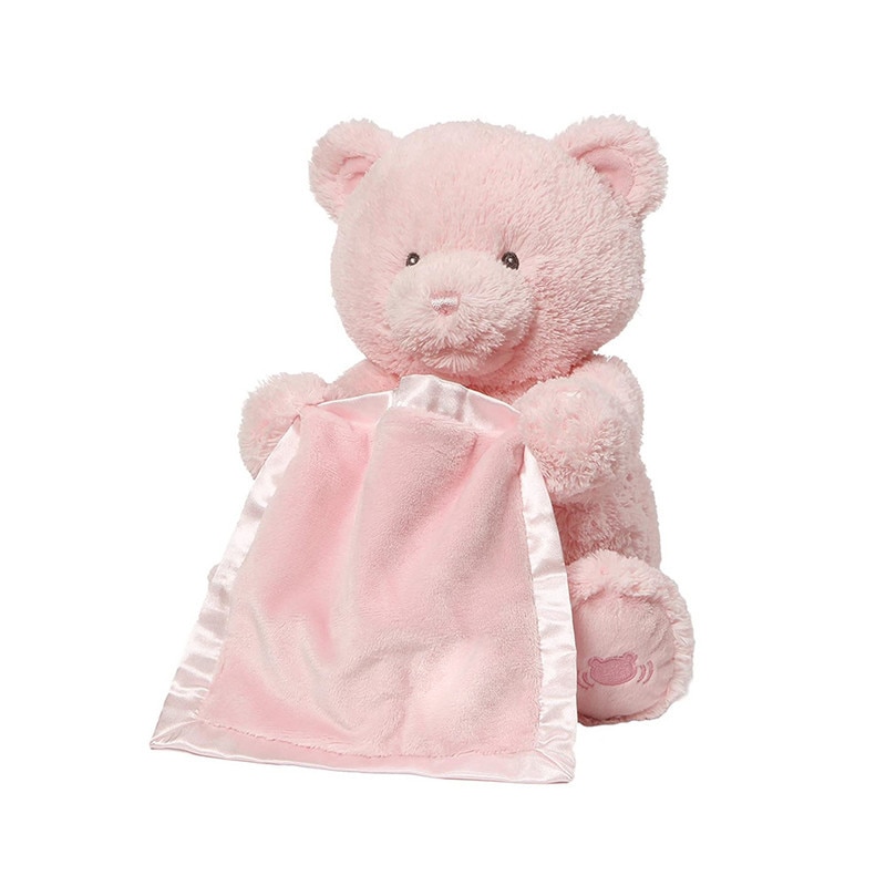 30cm Teddy Bear Play Hide Seek Lovely Stuffed Kids Birthday Xmas Christmas Gift Electric Music Bear Plush Toy