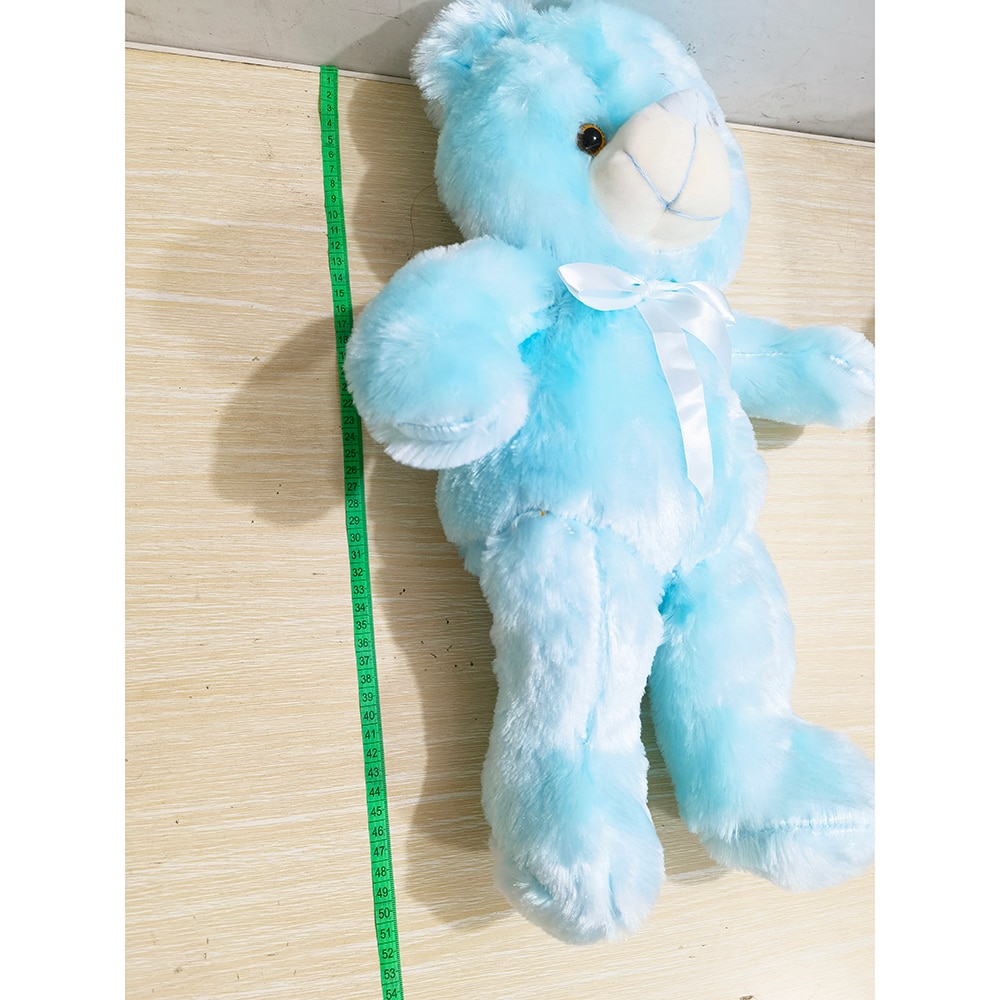 50cm Creative Light Up LED Teddy Bear Stuffed Animals Plush Toy Colorful Glowing Christmas Gift for Kids Pillow