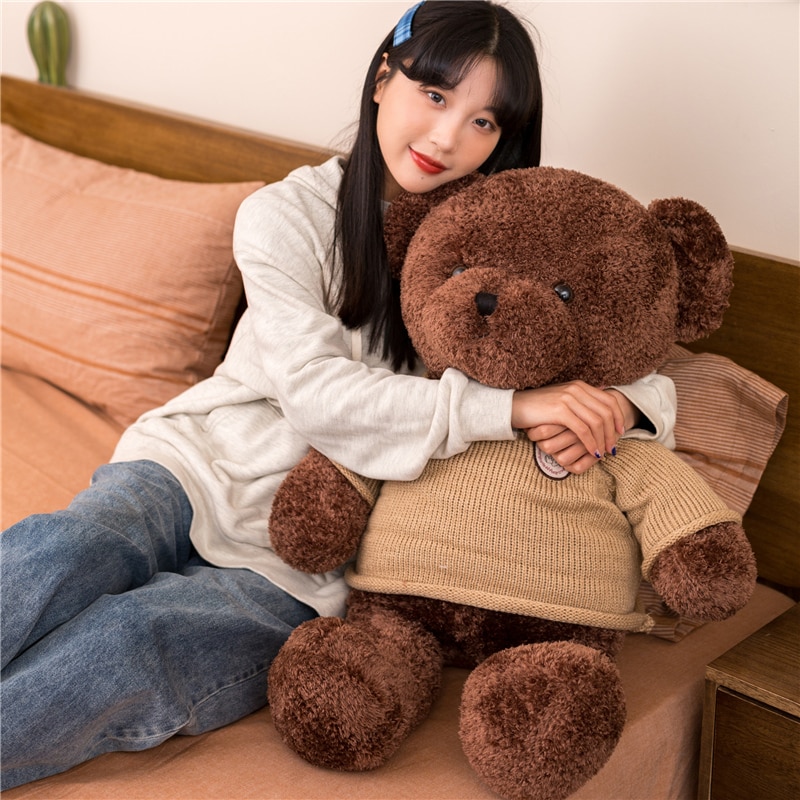 100CM Big Giant Teddy bear soft Stuffed plushie plush toy kawaii room bedroom decor Gift to girlfriend wife Girls Children baby