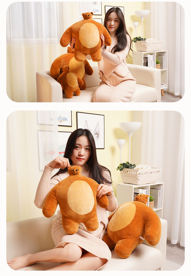 27-47cm Cute Small Head Bear Doll Plush Stuffed Toys for Children Girl Stitch Panda Anime Pillow Hugs Cushion Christmas Gift