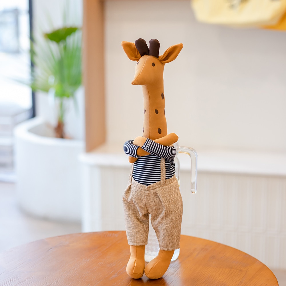 Kawaii Plush Toys For Kids Cute Stuffed Deer Doll Lovely Giraffe Toy For Children Girls Toy Baby Appease Doll Home Decor