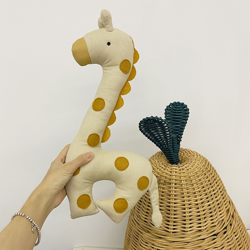 INS Baby Animal Plush Toys Stuffed Doll Cartoon Chicken Giraffe Goose Toy for Kids Children Birthday Xmas Gift Room Decor