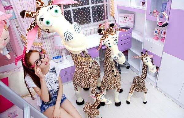 Fancytrader Biggest 71'' / 180cm Super Soft Plush Stuffed Madagascar Giraffe Toy, Nice Gift For Babies, Free Shipping FT50155