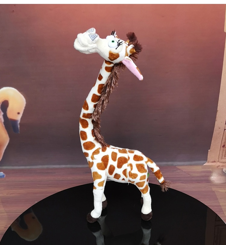 about 75cm movie figure Madagascar Melman plush toy cartoon giraffe soft doll throw pillow birthday gift w0399