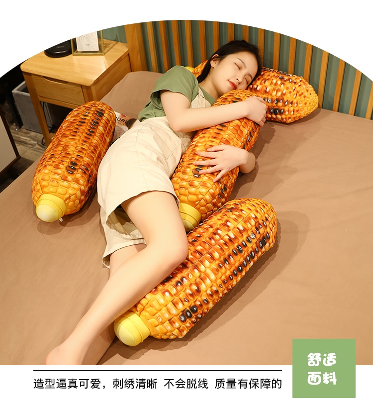 Fresh Maize Plush Toy Soft Stuffed Crop Grilled Corn Doll Simulation Pillow Sleeping Cushion Christmas Gift For Children Kids